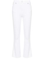 7 For All Mankind jean évasé Slim Kick à taille haute - Blanc