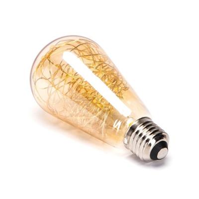 LED E27-ST64 Lamp met koperdraad - 1,2 Watt - 2500K