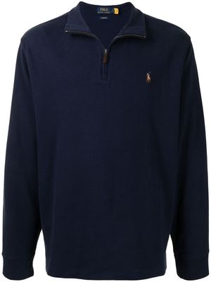Polo Ralph Lauren sweat à col montant - Bleu