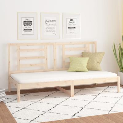 Slaapbank zonder matras 80x200 cm massief grenenhout