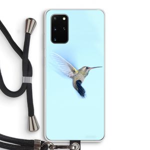 Kolibri: Samsung Galaxy S20 Plus Transparant Hoesje met koord