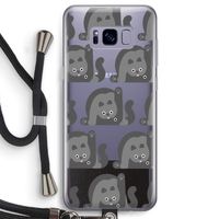 Cats: Samsung Galaxy S8 Transparant Hoesje met koord