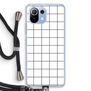 Rooster: Xiaomi Mi 11 Lite Transparant Hoesje met koord