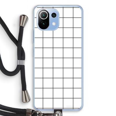 Rooster: Xiaomi Mi 11 Lite Transparant Hoesje met koord