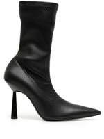 GIABORGHINI bottes Barthelise 100 mm en cuir - Noir