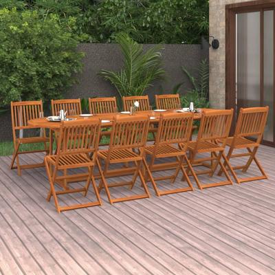 11-delige Tuinset 280x90x75 cm massief acaciahout