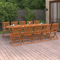 11-delige Tuinset 280x90x75 cm massief acaciahout