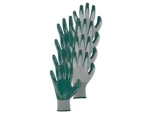 PARKSIDE 4 paar nitril tuinhandschoenen (Grijs/groen)
