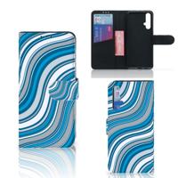 Honor 20 Telefoon Hoesje Waves Blue Honor 20 Telefoon Hoesje Waves Blue