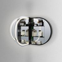 Hipp Design spiegelkast SPK91000 | 120x70x13 cm | Dubbelzijdige verlichting | Met spiegelverwarming en stopcontact