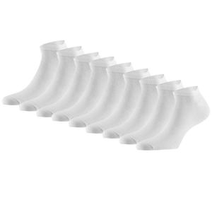 Apollo Sneakersokken Basic Bamboo Wit 9-pack-39/42