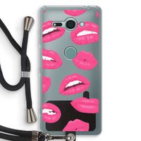 Bite my lip: Sony Xperia XZ2 Compact Transparant Hoesje met koord
