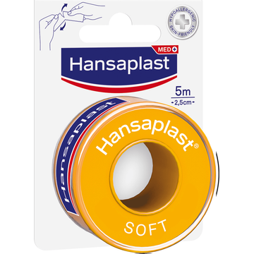 Hansaplast Hechtpleister Soft 5m x 2,5cm bij Jumbo