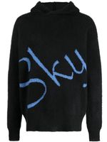 BLUE SKY INN hoodie à logo en jacquard - Noir