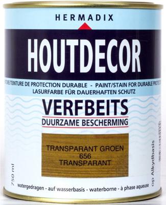 Houtdecor 656 transparant groen 750 ml - Hermadix