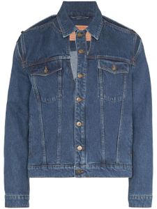 Y/Project veste en jean à découpes - Bleu