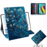 Abrikoos bloesem patroon horizontale Flip lederen case voor Galaxy tab S5E T720/T725 met houder & Card slot & portemonnee