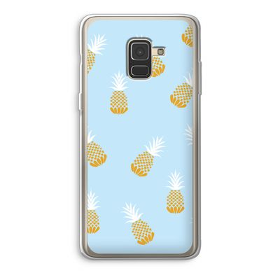 Ananasjes: Samsung Galaxy A8 (2018) Transparant Hoesje
