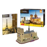Cubic Fun National Geographic 3D Puzzel Notre-Dame Parijs 128 Stukjes - thumbnail
