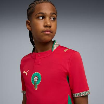 Marokko Shirt Uit Junior 2026/2028 - Maat 164 - Kleur: Rood | Soccerfanshop