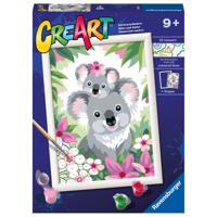Ravensburger CreArt Schilderen op Nummer Koala's - thumbnail