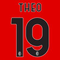 Theo 19 (Officiële AC Milan Bedrukking 2023-2024) - thumbnail