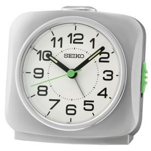Seiko QHE194S Wekker Kunststof grijs-wit 9,5 x 9,5 x 6,6 cm