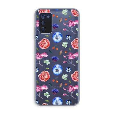 Bloemetjes: Samsung Galaxy A03s Transparant Hoesje