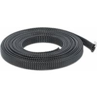 Delock 18849 Gevlochten hoes rekbaar 5 m x 12 mm zwart