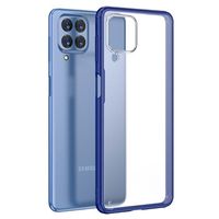 Anti-Shock Samsung Galaxy M53 Hybrid Case - Blauw / Doorzichtig - thumbnail