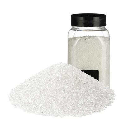 Rayher decoratie stenen / granulaat - 4x - 650 ml - 4-10 mm - transparant