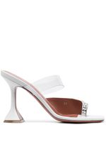 Amina Muaddi mules Paloma 95 mm à ornements en cristal - Blanc