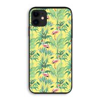 Flamingo party: iPhone 11 Biologisch afbreekbaar hoesje