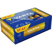 Varta VARTA Longlife AA Cube Pack12 AA batterij (penlite) Alkaline 1.5 V 12 stuk(s)