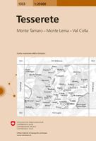 Wandelkaart - Topografische kaart 1333 Tesserete | Swisstopo