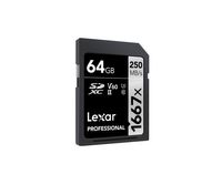 Lexar SDXC Professional 64GB UHS-II V60 1667x - thumbnail