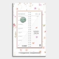 Aquarel Bloem Omslagkalender 2026