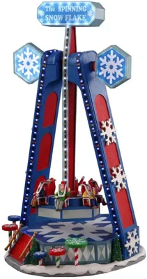 Lemax the spinning snowflake bewegende kermisattractie Carnival 2021