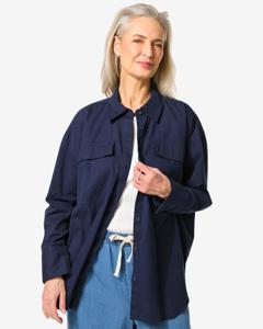 HEMA Damesblouse Kelsey Donkerblauw (donkerblauw)