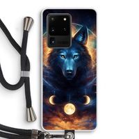 Wolf Dreamcatcher: Samsung Galaxy S20 Ultra Transparant Hoesje met koord