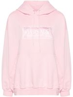 Versace hoodie en coton à logo brodé - Rose