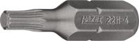 HAZET Bit 2211-4 · 1/4 inch (6,3 mm) zeskant massief · Binnenveeltandprofiel XZN · SW M4