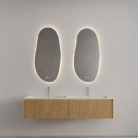 Badkamermeubel Gliss Design Timotheus 160 cm Pure (Keuze Wastafel)