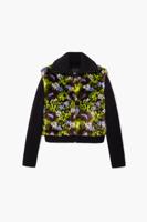 Gecombineerd bloemenjack - BLACK - M