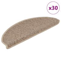 Trapmatten zelfklevend Sisal-Look 30 st 65x21x4 cm zand