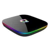 Q + 6K HD Smart TV BOX Android 8.1 H6 Quad Core Cortex-A53 tot 2GHz 4GB + 32GB ondersteuning SPDIF HDMI WiFi LAN USBx2 (zwart)