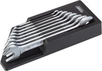 HAZET Dubbele steeksleutelset 450N/8RS - Buiten-zeskant-profiel - 8-delig - 6 x 7 - 21 x 22