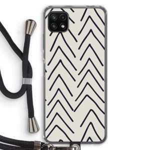 Marrakech Arrows: Samsung Galaxy A22 5G Transparant Hoesje met koord