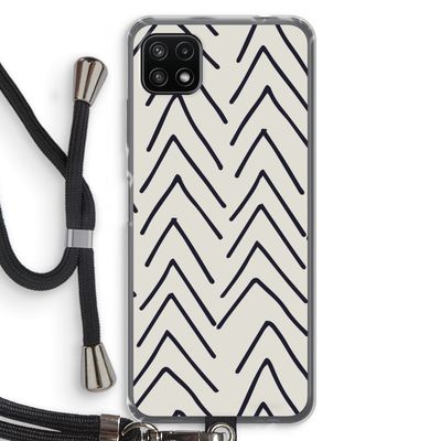 Marrakech Arrows: Samsung Galaxy A22 5G Transparant Hoesje met koord
