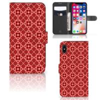 Apple iPhone Xs Max | Telefoon Hoesje | Batik Rood